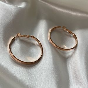 Rose Gold Hoop Earrings